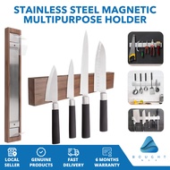 Stainless Steel Wood Strong Magnetic Multipurpose Hardware and Kitchen Knife Holder Tool Organizer E