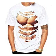 Abs muscle t-shirt sexy big chest sixth pack