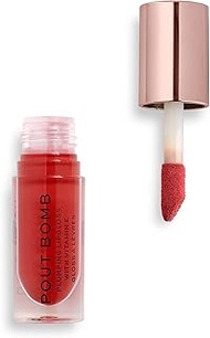 Revolution Beauty London, Pout Bomb Plumping Lip Gloss, High Shine, Rich Glossy Pigment, Infused wit