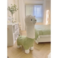 Zhijia Home Alpaca Stool Plush Creative Lamb Sitting Stool Living Room Decoration Internet-Famous St