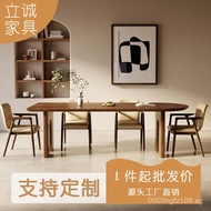 Vintage Style Island Table Set White Ash Small Apartment Dining Table and Chairs Solid Wood Nordic D