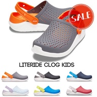 รองเท้าเด็ก!!(สินค้าขายดี)Crocs LiteRide Clog Kids ถูกกว่า Shop ใส่ได้ทั้งเด็กชายและเด็กหญิง รองเท้าcrocsเด็ก ชมพู/โอรส J2