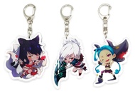 Inc. - Set of 3 League LOL Acrylic Keychain Ahri, Jinx, Riven Inc. - Set of 3 League LOL Acrylic Key