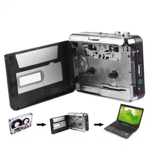 REDAMIGO MP3 Cassette Audio Player Capture To MP3 Cassette Capture Tape To PC Laptop Converter