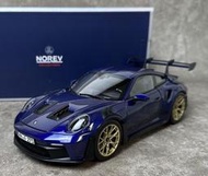 【ERIC】1:18 1/18 Norev Porsche 911 992 GT3 RS 金屬模型車