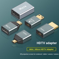 4K @ 60Hz Mini/Micro HDMI Male to HDMI Female 2.0 Adapter|Suitable for GoPro/Digital Camera Connecti