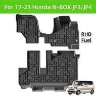For 17-23 N-BOX JF3/JF4 RHD TPE Car Floor Mat/Rear Trunk Mat