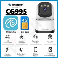 VSTARCAM CG995 4G SIM / CS49L / CS995Q-SP QHD 1440P 4MP กล้องวงจรปิด Indoor Smart Security Camera