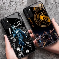 DK-60 CR7 Madrid HD Glass Casing hp OPPO A57 A16K A16E A76 A77 A17 A77S A57S A36 A96