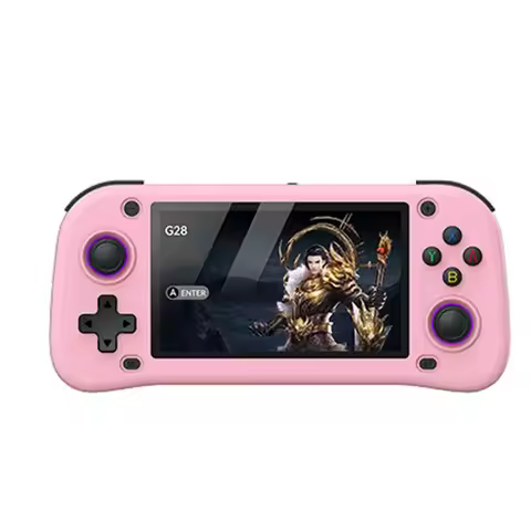 T23C G28 Retro Handheld Video Game Console 64GB 10000+Game 4.3 Inch Screen Linux Pocket Player For P
