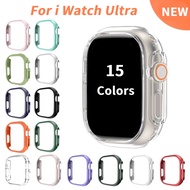 NEW Matte Hard PC Frame Case for Apple Watch Ultra 49mm Cover Transparent Shockproof Sport Watch Case for iWatch Series Ultra