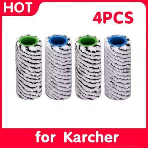 For Karcher FC3 FC5 FC7 Multi-Surface Roller Set Microfiber Washable 2.055-021.0 Roller Brush Vacuum
