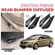 PROTON PREVE Bumper Lip Front Rear Skirting Diffuser Protector Guard Body Kit Anti-Scratch preve