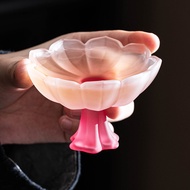 Color Glass Pastel Goblet Goblet Goblet Tea Cup Smell Cup Rice Wine Shochu Cup Light Luxury High-val