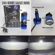 H4 IBEZ 202 MAX Lampu Utama Projector Biled Dual Lens