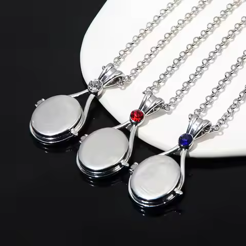 Fashionable H2O Mermaid Openable and Closable Pendant Necklace Creative H2O Shell Women's Jewelry Gi