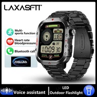 LAXASFIT H11 Military Smart Watch Men Outdoor Sports Fitness Tracker Health Monitor 2.19 inch Blueto