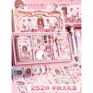 Hand Account Book Set Gift Box for Girls Cute Hand Account Book Hand Account Tool for Girls Elementa