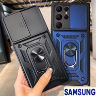 SAMSUNG S22 Plus S20 FE S20 S21 FE S20/S21 FE/20 ULTRA J4 J6 Plus Shockproof Casing Camera Protection Case Window Ring