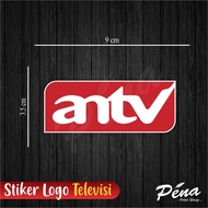 Stiker TV Televisi SCTV RCTI Trans7 TransTV MetroTV TVOne ANTV MNC GTV Net MDTV Indosiar TVRI / Logo