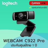 Webcam เว็บแคม Logitech C922  Pro Stream Webcam  ความละเอียด HD 720p ที่ 60fps รับประกันศูนย์ไทย 1 ปี - by Office Link