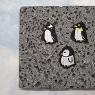 貼紙企鵝系列--刺繡貼紙 巴布亞 皇帝企鵝 企鵝寶寶 可愛企鵝