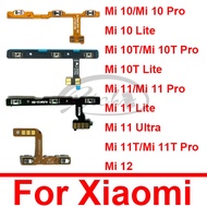 On/off Power Side Button Volume Key Flex Cable For Xiaomi Mi 10 10T 11 11T Pro Lite Mi 11Ultra Mi 12 Pro Repacement Parts