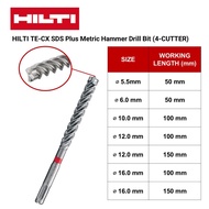 HILTI TE-CX SDS Plus Metric Hammer Drill Bit (4-CUTTER)
