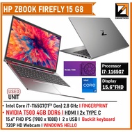 HP ZBOOK/ FIREFLY GRAPHICS DESGIN LAPTOP ( 1YEAR WARRANTY T&C ) NVIDIA 8GB GPU Core i7 9th/8th Win 1