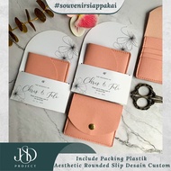 𝗣𝗥𝗘𝗠𝗜𝗨𝗠 𝗦𝗢𝗨𝗩𝗘𝗡𝗜𝗥 CARD HOLDER 4 SLOT INCLUED PACKING AESTHETIC ROUNDED SLIP C2-2 4 SLOT