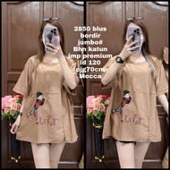 2850/2810 Blouse Katun Wanita Jumbo Premium Import/Blus Katun Wanita Jumbo Premium Import/Atasan Kat