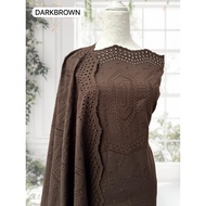 Kain pasang cotton embroidery, kain pasang sulam cotton bidang 50”