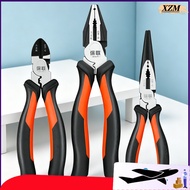 3-Piece Industrial-Grade Chrome Vanadium Steel Pliers Set (Combination, Diagonal, Long Nose) Durable