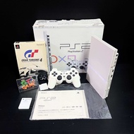 Ps2 Slim Limited White + GT4 Boxes  SCPH-75000 Original disc Japan