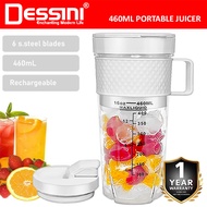 DESSINI ITALY 460mL USB Rechargeable Portable Bottle Juicer Blender Chopper Grinder Mixer Smoothie /