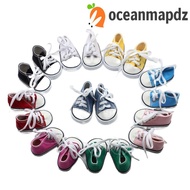 OCEANMAPDZ Doll Shoes, Kawaii Colorful Doll Canvas Shoes, Sneakers Shoes Cute 7CM Mini BJD Doll Shoe