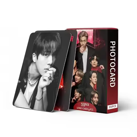 2026 55Pcs BTS Lomo Cards J-HOPE JIMIN V JUNGKOOK HD Photocards Kpop Idol Photo Cards Fans Collectio