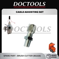 SPARE PART BG328 : CABLE ADJUSTING SCREW &amp; NUT/CARBURETOR SCREW BRUSH CUTTER MESIN RUMPUT BG328 T328 OGAWA  TANAKA