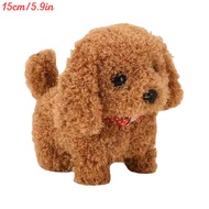 Realistic Electric Simulation Smart Dog Plush Toy Cute Little Puppy Robot Dog Walk Bark Wagging Tail