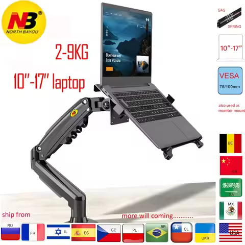 2 in 1 NB NEW F80 + FP-2 for 17-30" Monitor + 10"-17" laptop desktop Holder notebook computer mount 