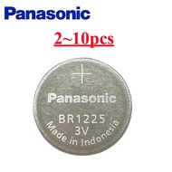 2-10pcs Original Panasonic BR1225  CR1225 Bulk 3V Battery Compatible with DL1225 KL1225 L1225 ECR122
