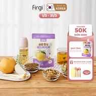 Organic barley, pear and ginseng root tea to support cough and increase resistance for Korean Firgi 