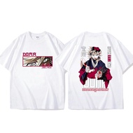 Harajuku Y2K Streetwear Anime Demon Slayer Douma Graphic T-Shirt Retro Manga Inspired Over