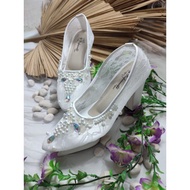 White meruby shoes 9cm high