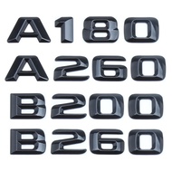 AO 2015 3d ABS Black Letters Car Trunk Badge A180 A200 A260 B180 B200 B260 Emblem Logo For Mercedes 