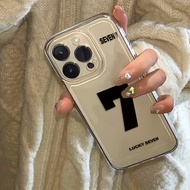 Lucky Number 7 Suitable for iPhone Apple 17promax Phone Case Fashion 16e/15plus/12promax/14/13/11/8 