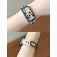 Suitable for Huawei Honor Band 10/9/8/7 Strap Leather High-End Huawei 10/9/8NFC Wristband ins Fighti