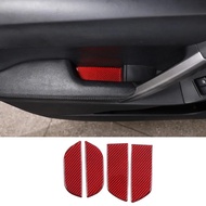 For Subaru Forester 2013-2018 Accessories Carbon Fiber Car Door Storage Slot Mat Decorative Sticker 