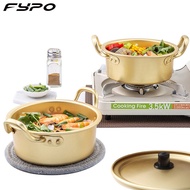 Fypo Aluminium Instant Noodle Pot Korean Style Porridge Soup Pot Kitchenware Cooking Tools Hot Pot for Gas Cooker Kitchen Cookware Pot