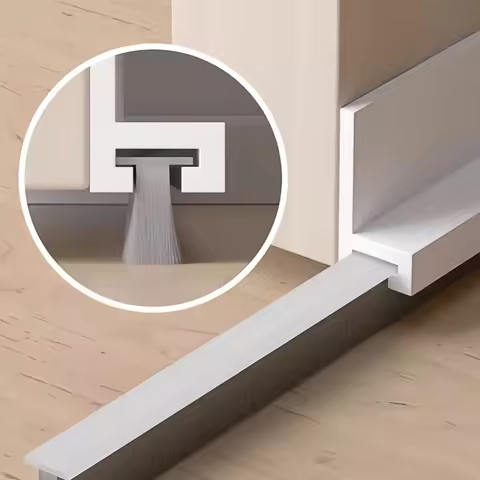 1pc 1m/39.37in Door Seal Draft Stops With Brush Reduce Noise Door Sweep Breeze Blocker Insect Proof 